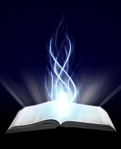 4372 Bible with Blue Flame